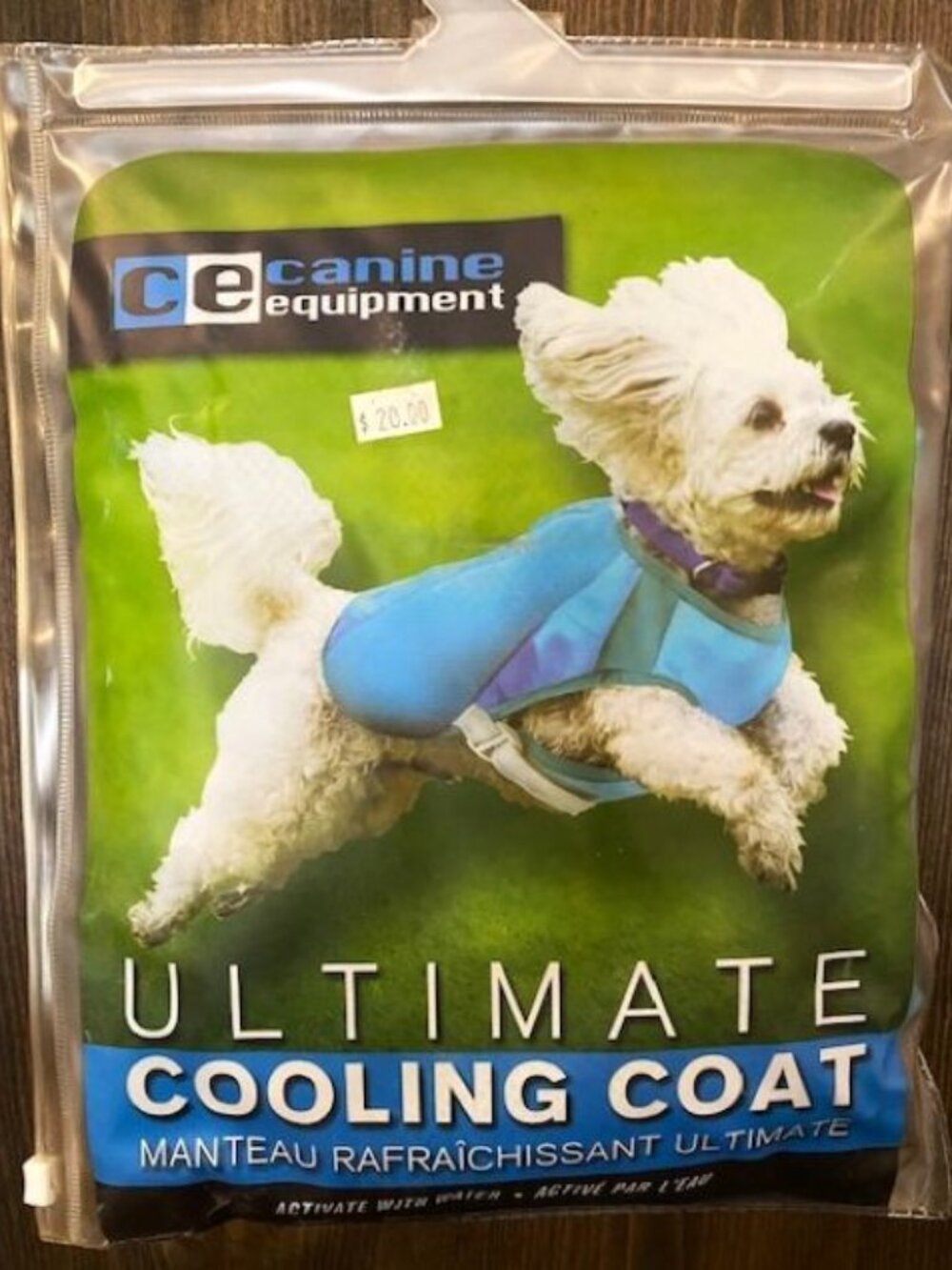 New Canine Equipment Ultimate Cooling Coat for Dogs, Size 16, Aqua